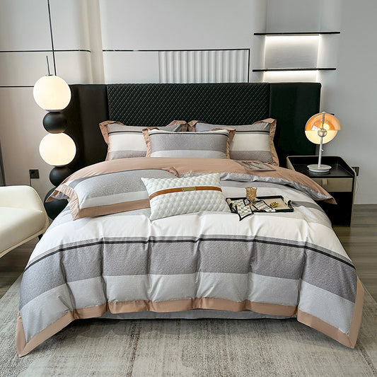 Autumn Light Luxury High-grade Cotton Long-staple Cotton Four-piece Cotton