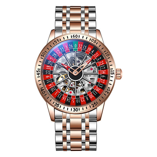 Waterproof Luminous Gambling Plate Men's Automatic Mechanical Watch