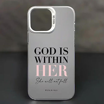 Alphabet European And American Trendy Color Silver Phone Case