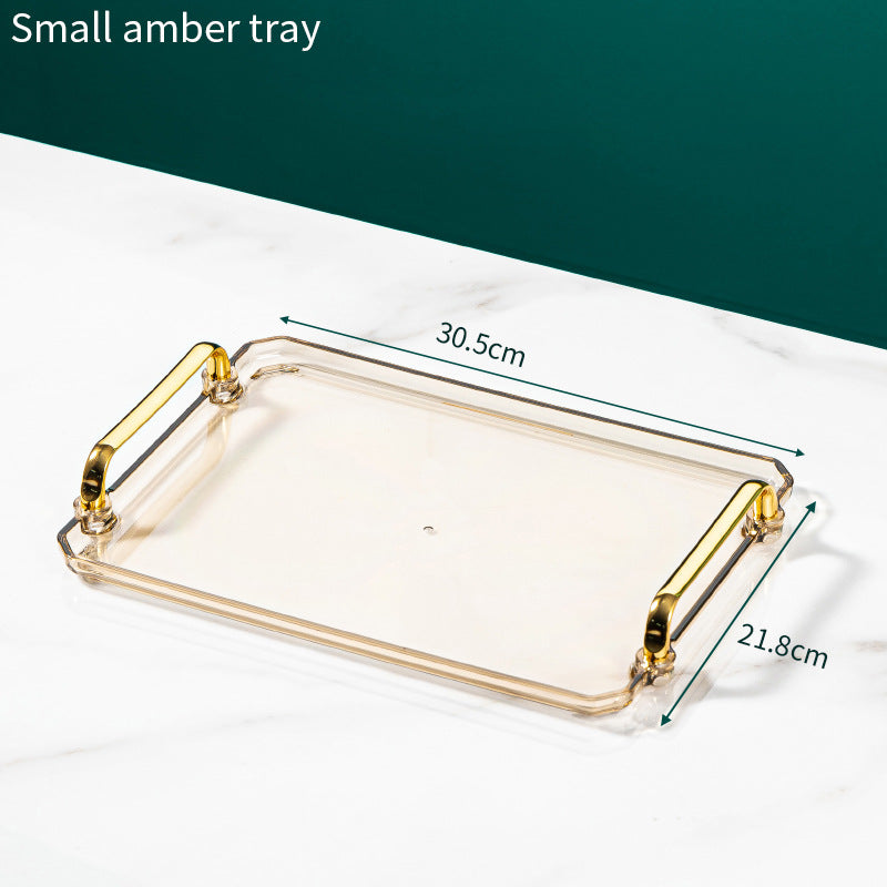 High-end Tray Household Rectangular Tea Cup Plastic Plate