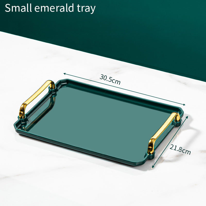 High-end Tray Household Rectangular Tea Cup Plastic Plate
