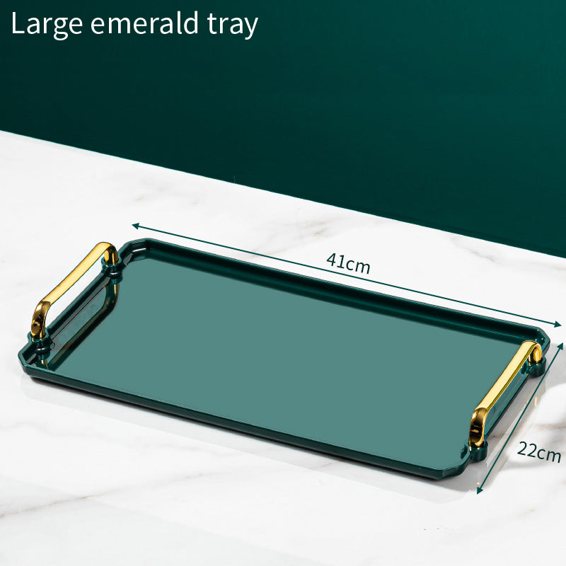 High-end Tray Household Rectangular Tea Cup Plastic Plate