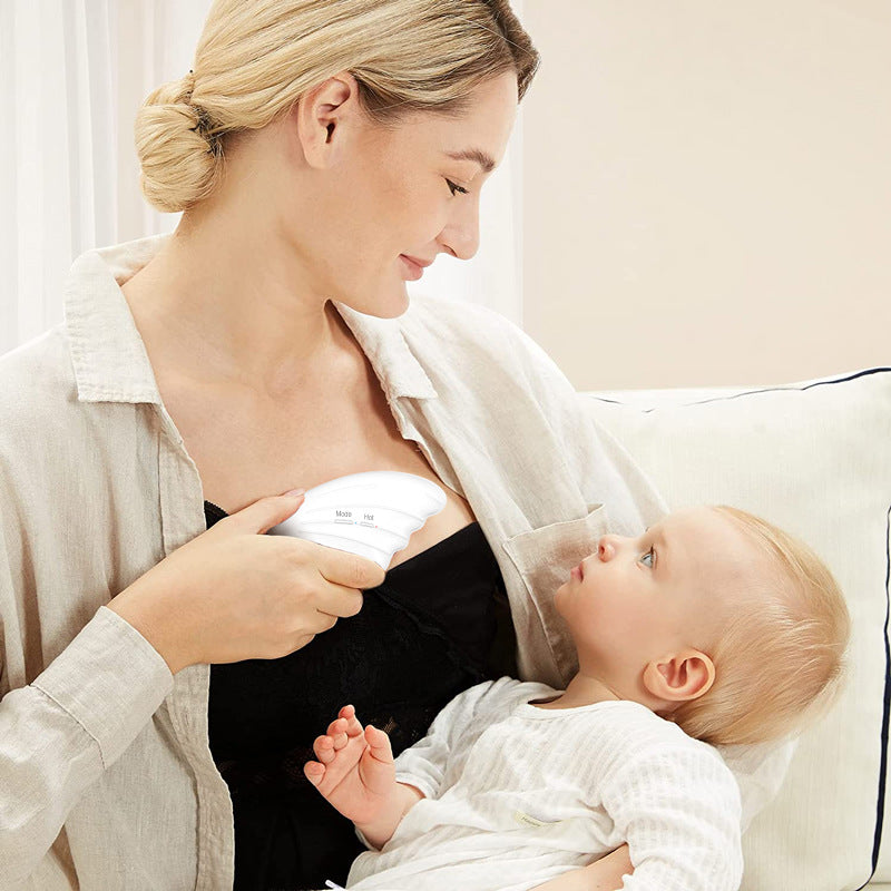 Wireless Heating Chest Massager Promote Lactation Portable