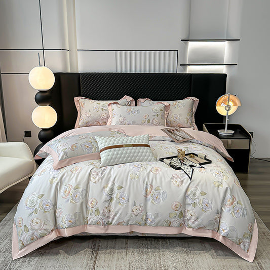 Autumn Light Luxury High-grade Cotton Long-staple Cotton Four-piece Cotton