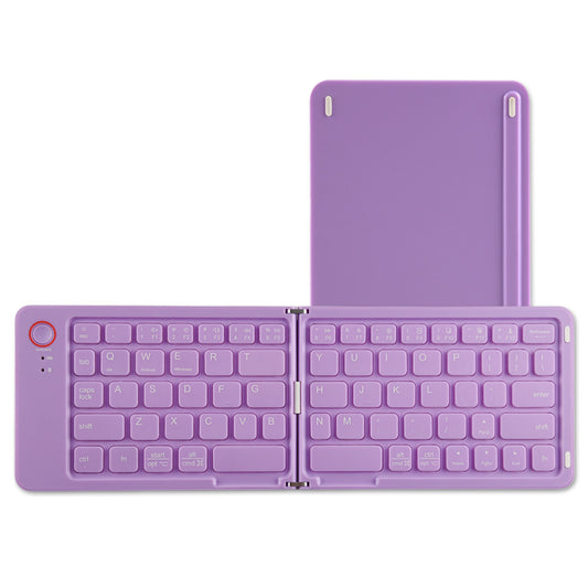 Wireless Bluetooth Notebook Computer Cellphone Office Mini-portable Double Folding Keyboard