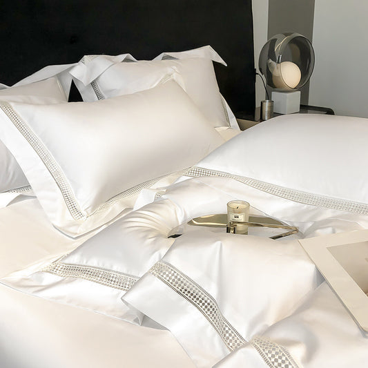 Long-staple Cotton Fitted Sheet Duvet Cover Four-piece Set