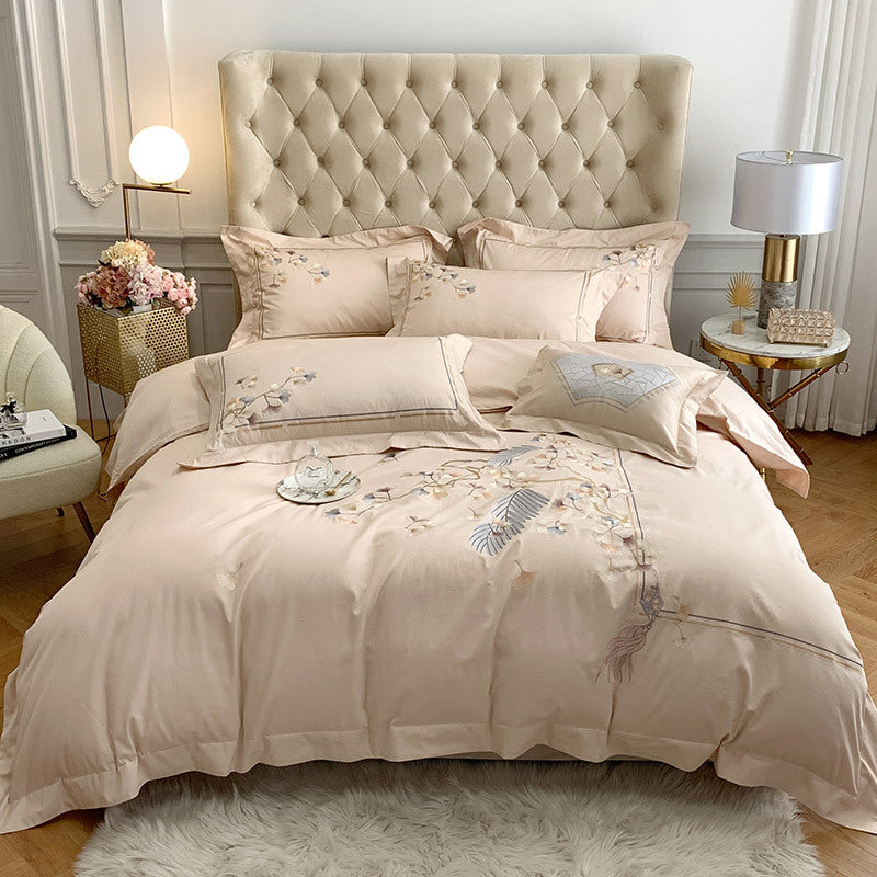 New Chinese Style 100 Thread Long Staple Cotton Four Piece Set National