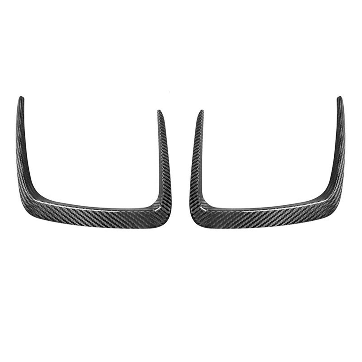 Automotive dry carbon fiber front bumper grille