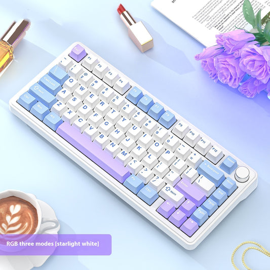 RGB Three-mode Wireless Bluetooth Attack Shark X85 Mechanical Keyboard