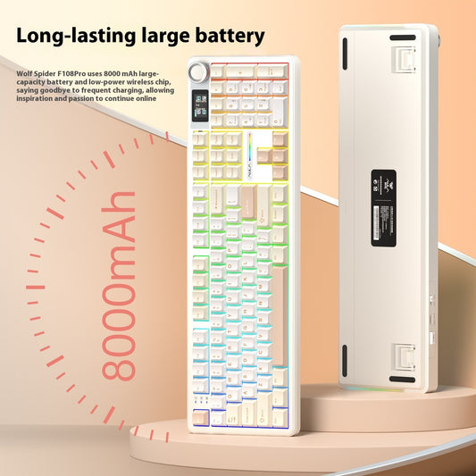 Tarantula F108pro Wireless Bluetooth Three-model Customized Mechanical Keyboard