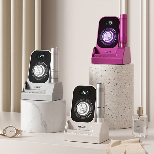 Cross-portable Rechargeable Desktop Nail Removal And Polishing Integrated Polishing Machine Colorful Light