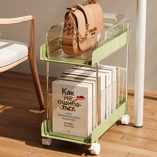 Light Luxury Kitchen Shelving Cosmetics Office File Cabinet Seam Storage Rack