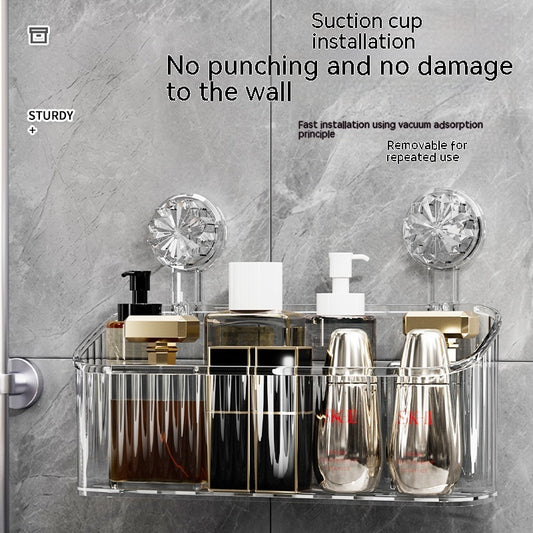 Light Luxury Suction Rack Bathroom Toilet Punch-free Storage Box