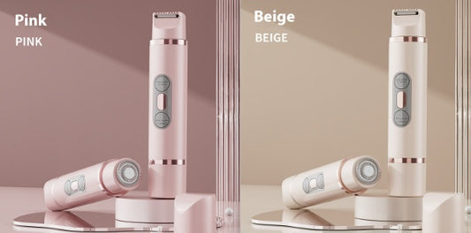 Dual-Head Electric Shaver Painless Women's Epilator Bikini Hair Removal Device Automatic Hair Trimmer Underarm Facial Lips Leg