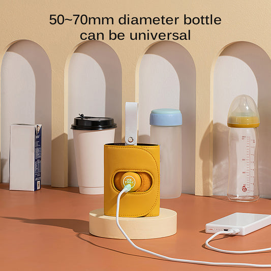Milk Bottle Warmer Nursing Bottle Insulation Cover Universal Heating Sleeve USB Charging Constant Temperature Baby Bottle Heater