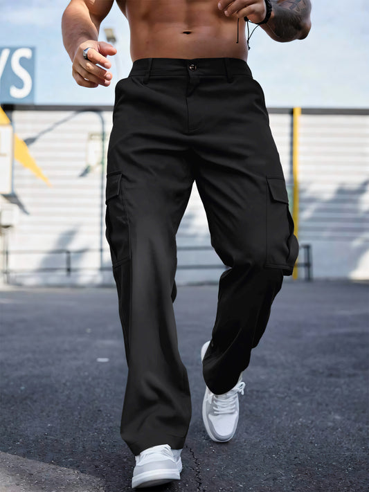 Wear-resistant Sports Straight Loose Cargo Pants