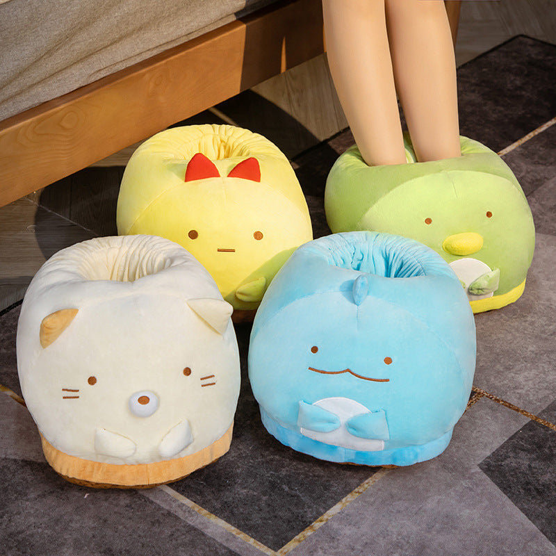 Cartoon Plush Feet Warmer Soft And Warm