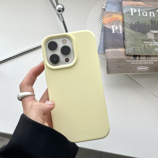 Solid Color Liquid Silicone Phone Case