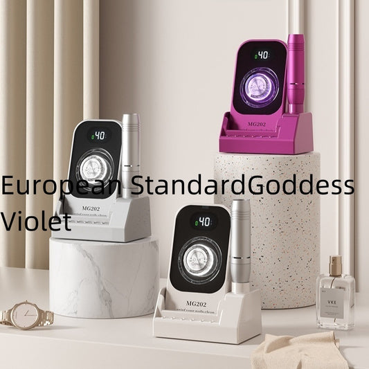 Cross-portable Rechargeable Desktop Nail Removal And Polishing Integrated Polishing Machine Colorful Light