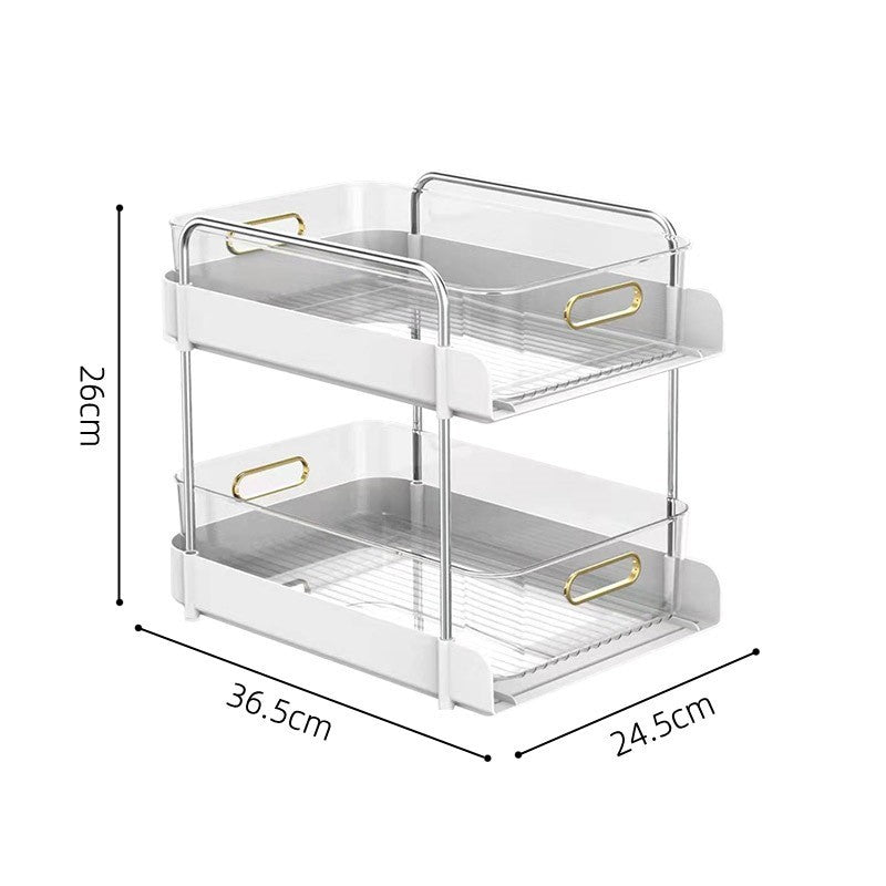 Light Luxury Kitchen Shelving Cosmetics Office File Cabinet Seam Storage Rack