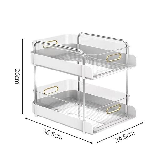Light Luxury Kitchen Shelving Cosmetics Office File Cabinet Seam Storage Rack