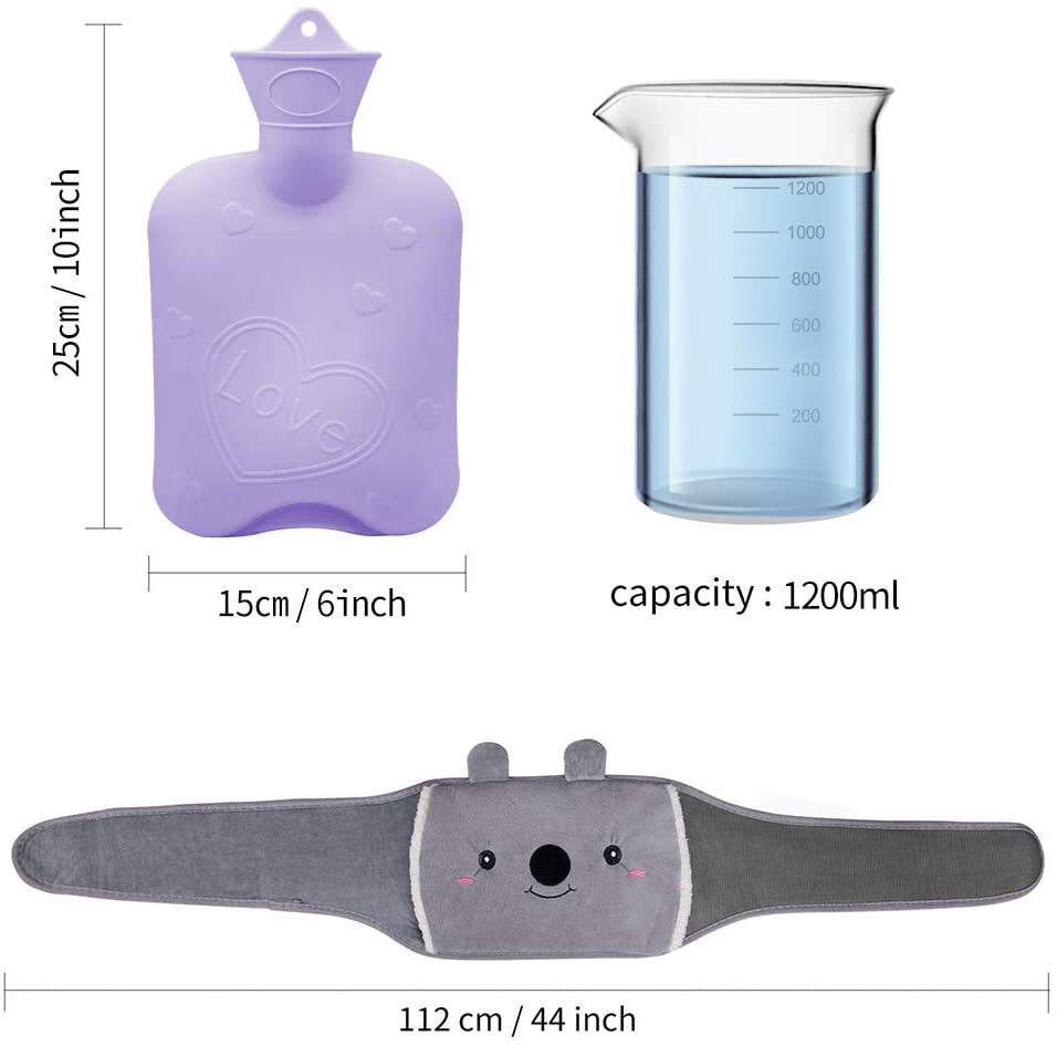 Winter Water Bottle Belt Large Hand Warmer Cute Animal Hot Water Bottle Belt Hot Water Bag Hot Water Cover Bottle Heater