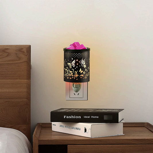 Metal Wall-Plug Wax Melt Warmer Electric Wax Burner Melter Fragrance Warmer Night Lamp For Home Bedroom Kitchen Garage Gifts Decor Aromatherapy Spa Gifts