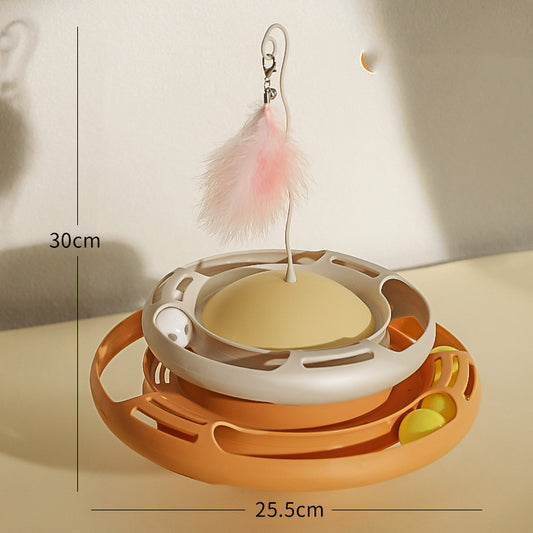 Self-healing Artifact Teasing Cat Stick Kitten Tumbler Turntable Pets Toy