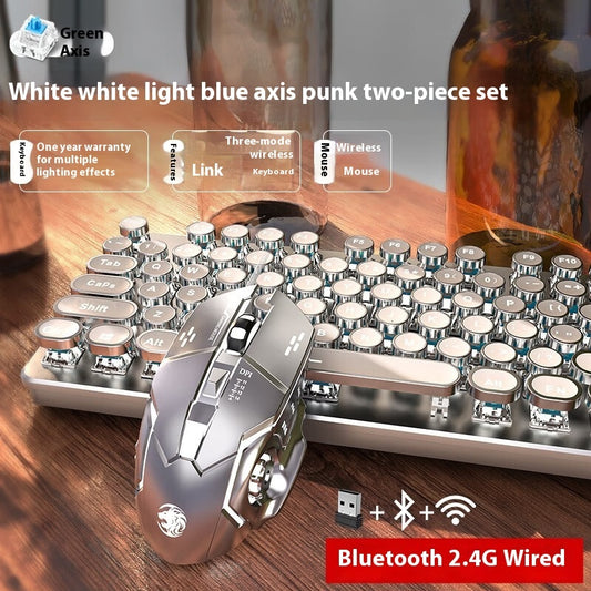 Predecessor TK950 Wireless Bluetooth Three-mode Real Mechanical Mouse Suit E-sports Games Punk Keyboard Usb