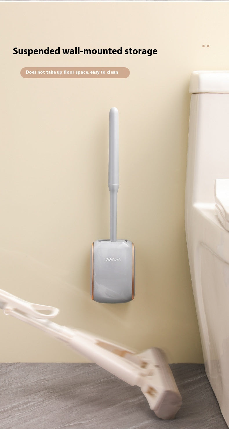 Nordic Style Wall-mounted Household Light Luxury Wall Hanging Toilet Brush Set