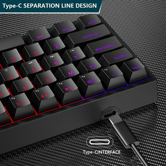 Plastic mechanical keyboard for games