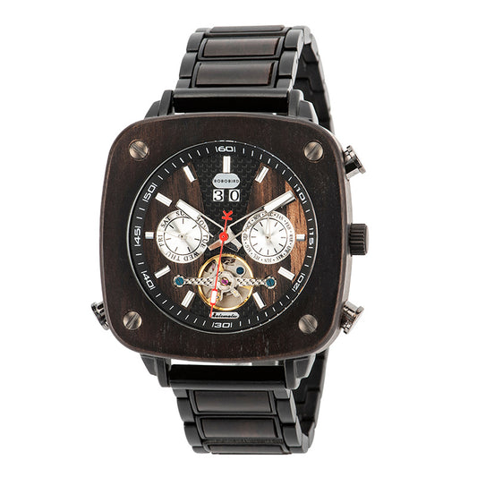 Wooden Mechanical Table Fully Automatic Special-shaped Black Technology Personality