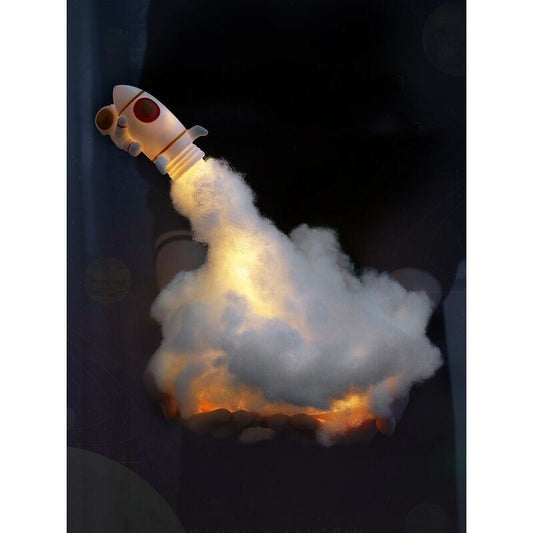 Astronaut Sunset Sunset Atmosphere Projection Night Light