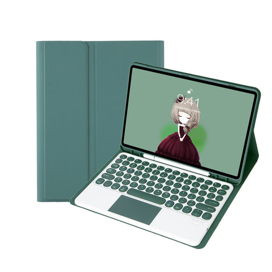 Touch Magnetic Keyboard Leather Case With Pen Slot