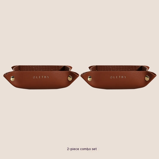 Jewelry Hallway Light Luxury Woven Dining Tray Key Cosmetic Storage Tray