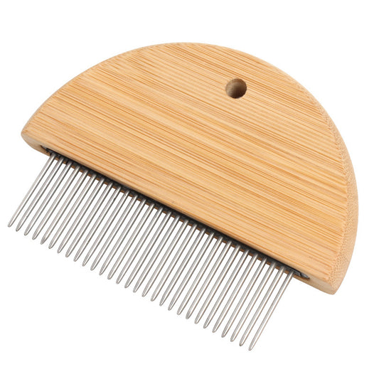 Flea Comb For Cats  Wooden Cat Comb Pet Comb With Rounded-Tip Teeth Tangles And Loose Fur Grooming Comb Tool For Cats Dogs And Rabbits Tangled Hair