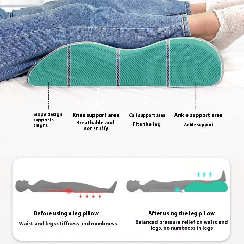 Slow Rebound Memory Foam Leg Raise Pad Bed Tool Massage Mat Foot Pillow