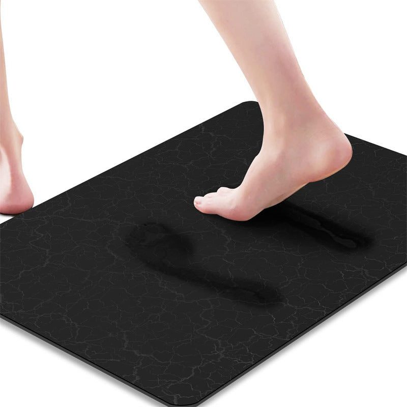Nordic Light Luxury Marbling Diatom Ooze Absorbent Non-slip Floor Mat Toilet Door Quick-drying Feet