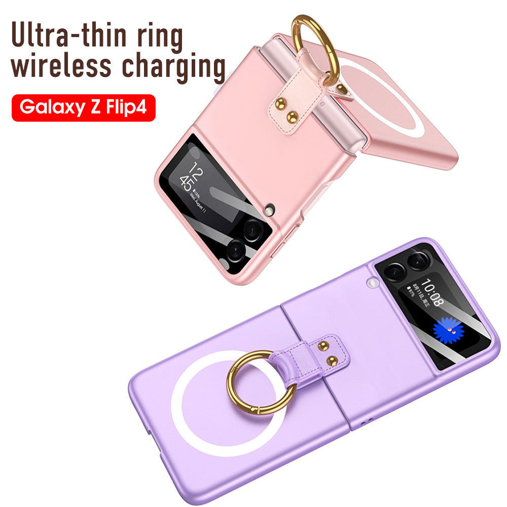 Applicable Foldable Screen Ring Wireless Charger Phone Case
