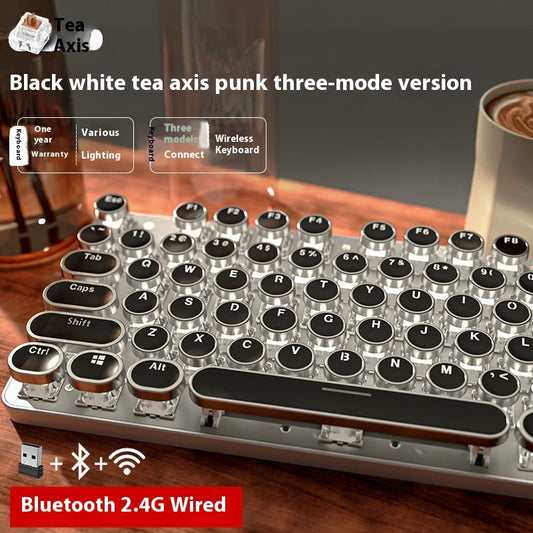 Predecessor TK950 Wireless Bluetooth Three-mode Real Mechanical Mouse Suit E-sports Games Punk Keyboard Usb