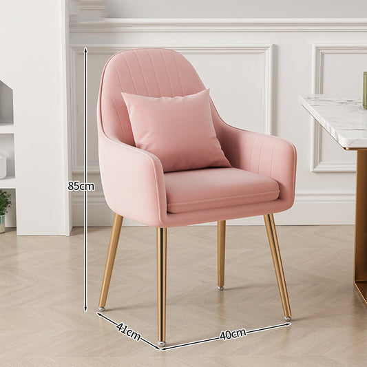 Light Luxury Dressing Stool Home Dining Chair Backrest Petals