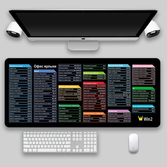 Shortcut Key Mouse Pad Oversized Thickened Desk Keyboard Pad