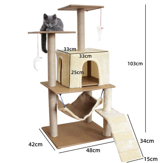 Cat Climbing Frame Scratching Post Sword Tree Climbing Toy