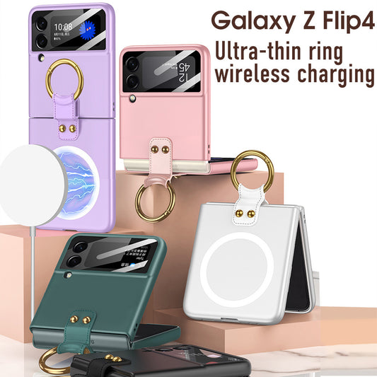 Applicable Foldable Screen Ring Wireless Charger Phone Case