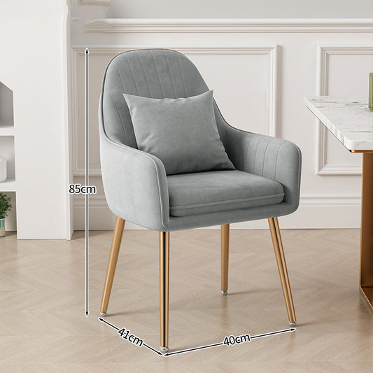 Light Luxury Dressing Stool Home Dining Chair Backrest Petals