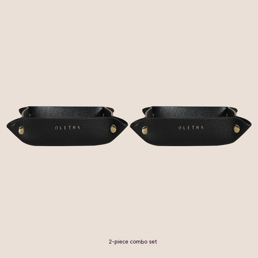 Jewelry Hallway Light Luxury Woven Dining Tray Key Cosmetic Storage Tray