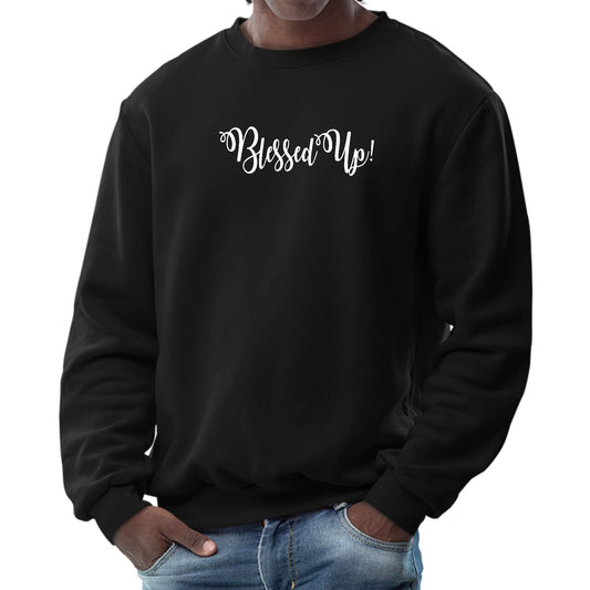 Mens Graphic Sweatshirt - Blessed Up-0