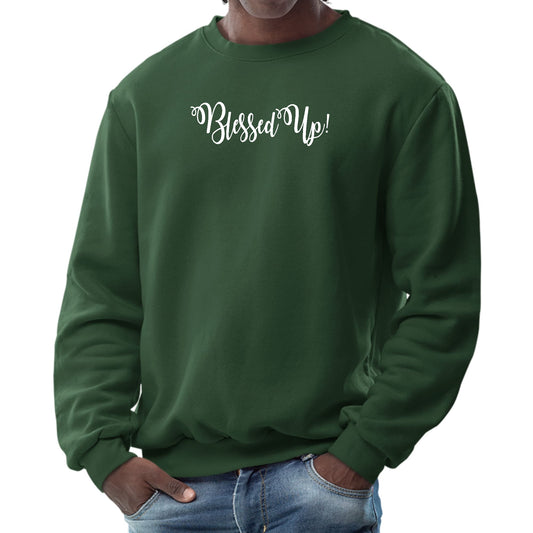 Mens Graphic Sweatshirt - Blessed Up-5