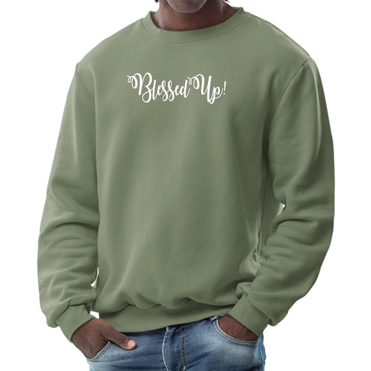 Mens Graphic Sweatshirt - Blessed Up-7