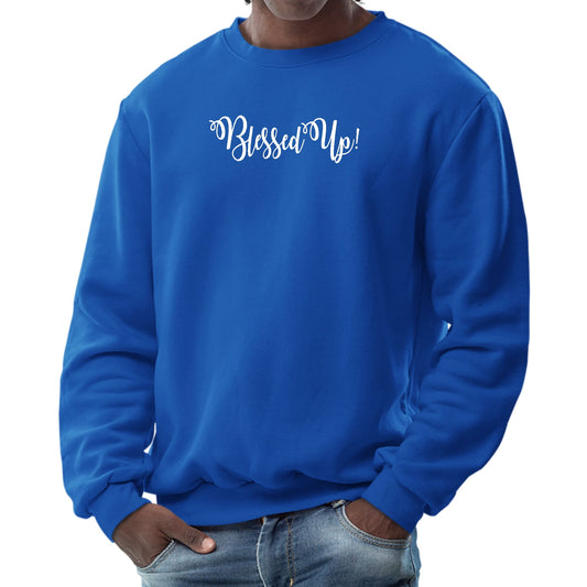 Mens Graphic Sweatshirt - Blessed Up-3